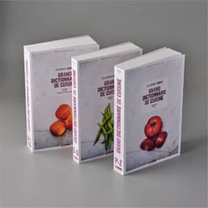 Trois volumes grand dictionnaire de cuisine