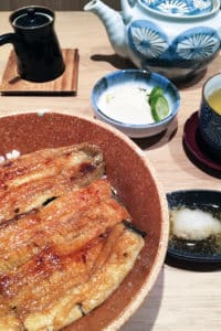 anguilles unagi cuisine japonaise à Paris