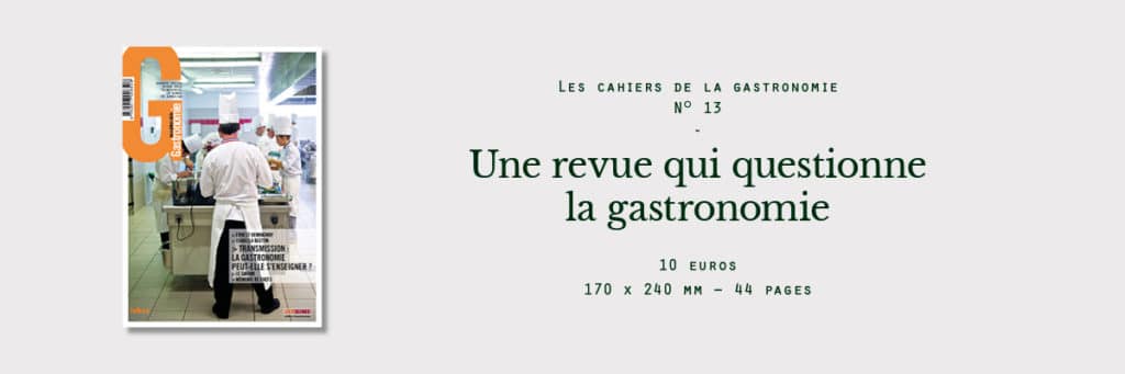 cahiers de la gastronomie 13