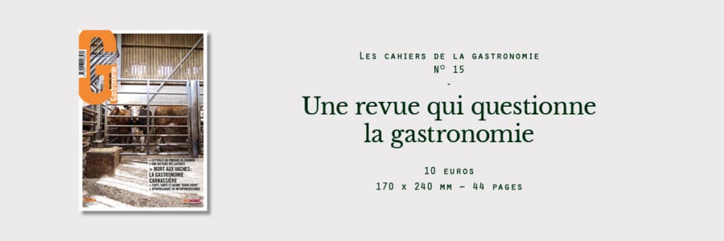 cahiers de la gastronomie 15