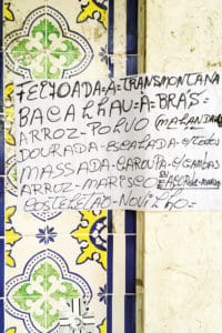 lisbonne gastronomie lexique