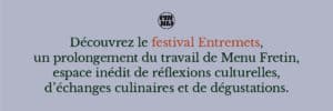 festival entremets