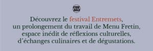 festival entremets