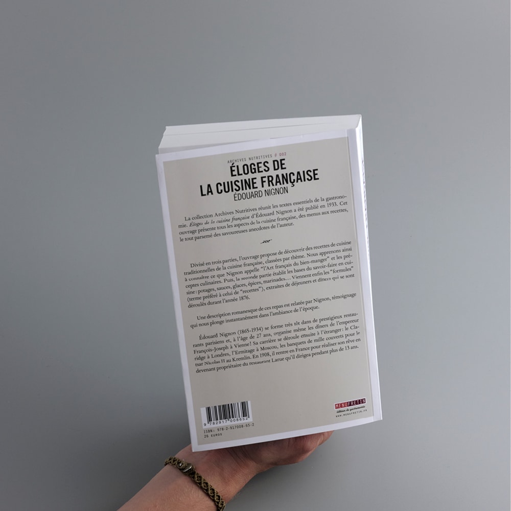 Eloges de la cuisine française - Edouard Nignon - Librairie des