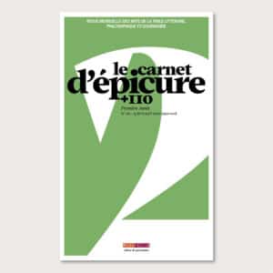 Le Carnet d’Épicure [+110] n°2
