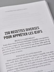 Pages intérieures, 250 manière d'apprêter les oeufs