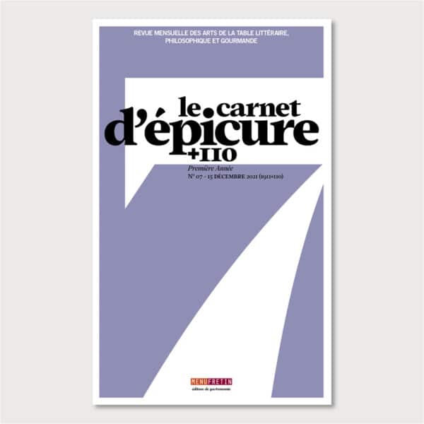 Le Carnet d’Épicure [+110] n°7
